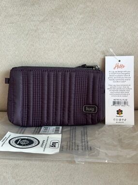 NWT Lug Love Metro XL ID Pouch in Plum